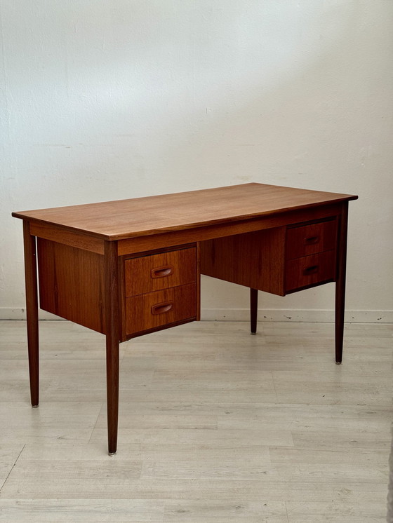 Image 1 of Vintage teak bureau jaren 60