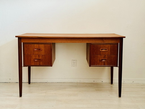 Vintage teak bureau jaren 60