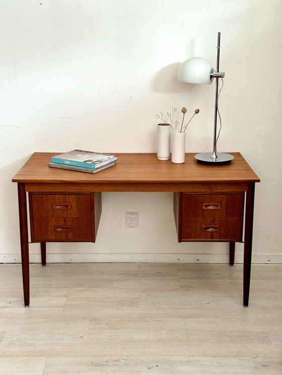 Image 1 of Vintage teak bureau jaren 60