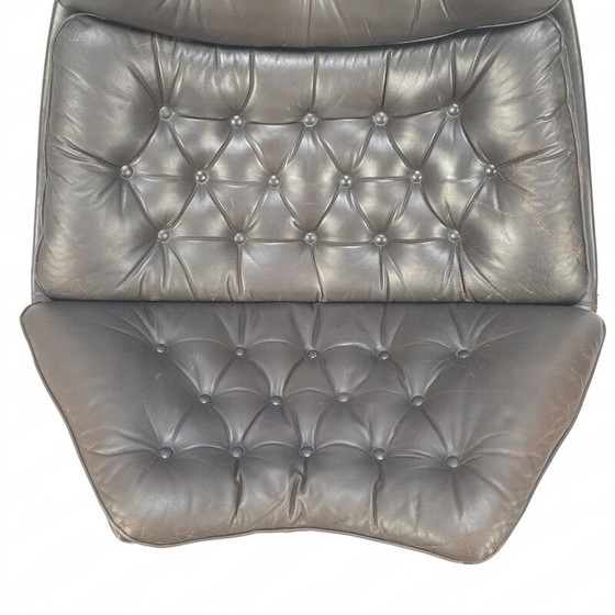 Image 1 of F588 vintage fauteuil met voetenbankje van Geoffrey Harcourt voor Artifort, 1960