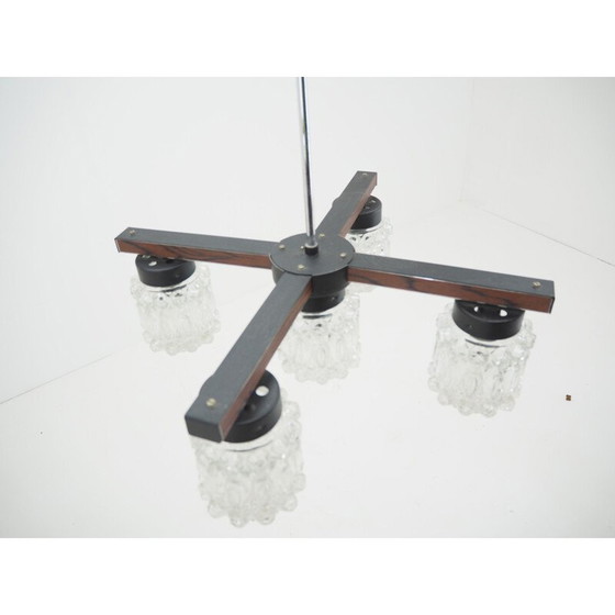 Image 1 of Vintage kroonluchter in perfecte staat, Tsjecho-Slowakije 1960