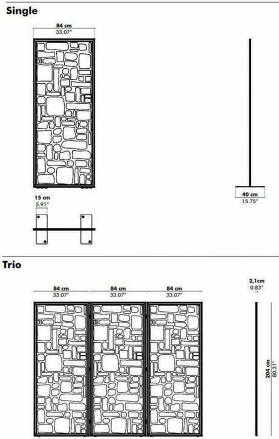 Image 1 of Nieuw - Buzzispace buzzifalls Rain design kamerscherm divider