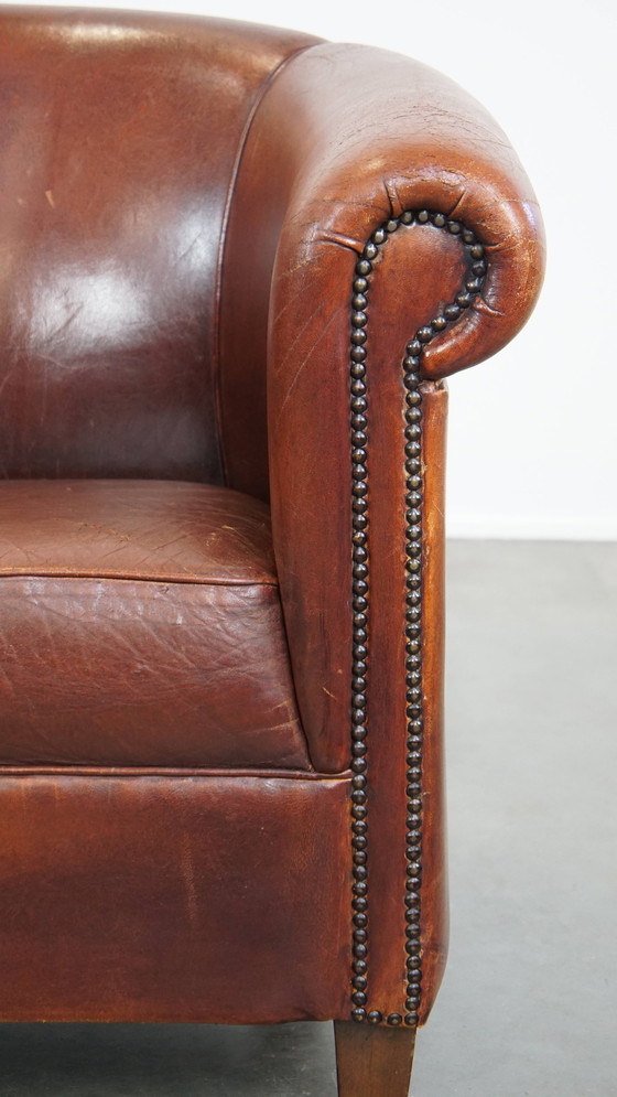 Image 1 of Vintage Schapenleren Clubfauteuil