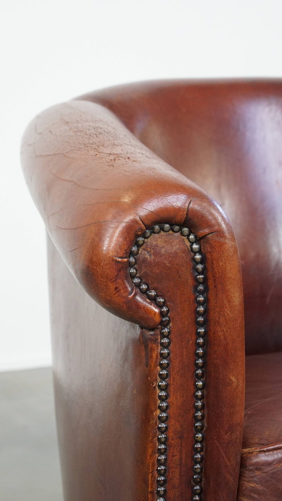 Image 1 of Vintage Schapenleren Clubfauteuil