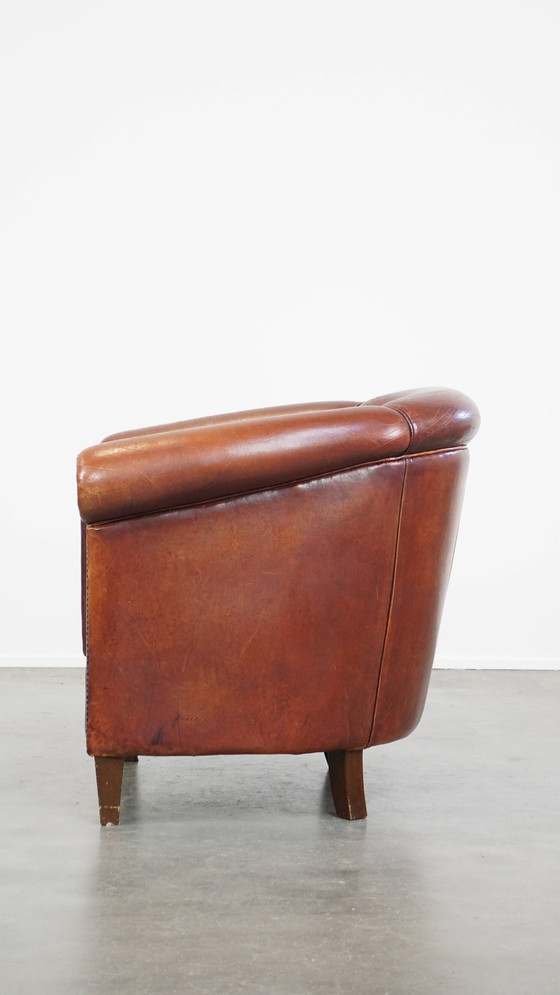 Image 1 of Vintage Schapenleren Clubfauteuil