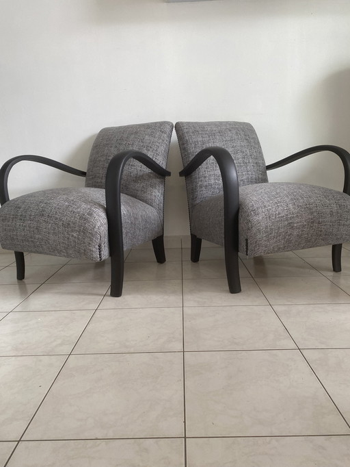 Antieke Art Deco fauteuils