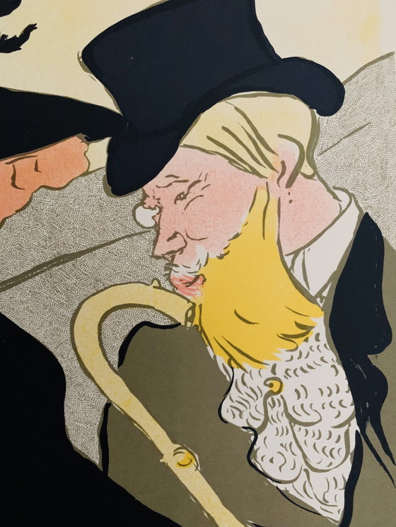 Image 1 of Toulouse-Lautrec: “Divan Japonais”. Kleuren Lithografie Uit 1976.