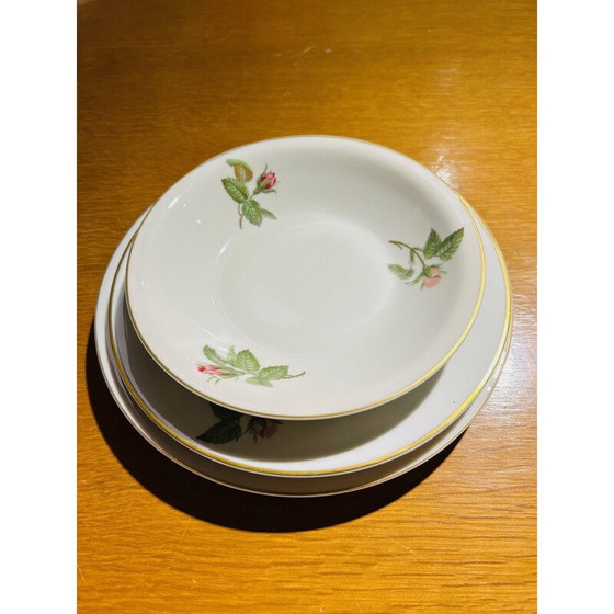 Image 1 of Set van 36 vintage borden door Théodore Haviland voor Porcelaine de Paris, 1960