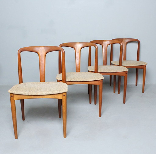 4x Johannes Andersen stoelen - Juliane - voor Uldum Mobelfabrik