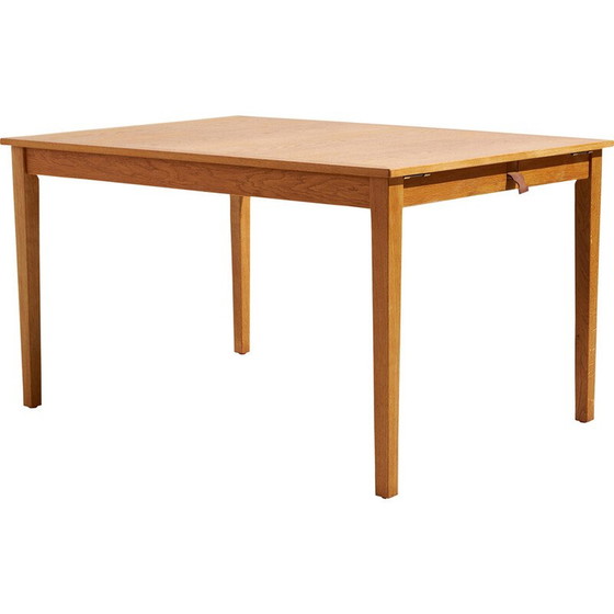 Image 1 of Vintage eiken eettafel met 2 verlengstukken van Kai Winding voor Slagelse Møbelværk, 1960