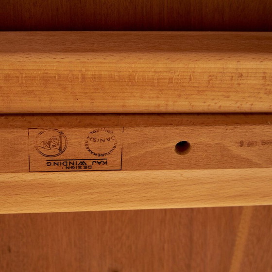 Image 1 of Vintage eiken eettafel met 2 verlengstukken van Kai Winding voor Slagelse Møbelværk, 1960