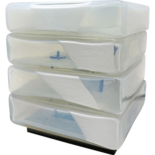 Vintage Murano glazen tafellamp van Carlo Nason, Italië 1960