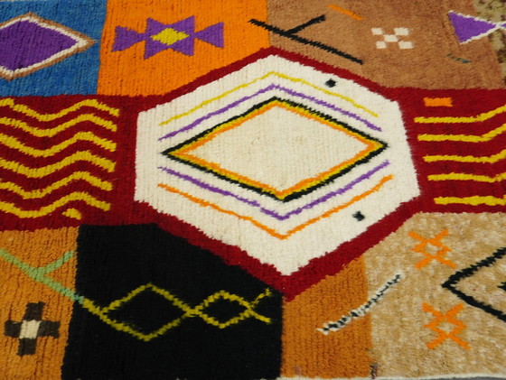 Image 1 of Berber Vloerkleed - 266 Cm X 152 Cm - Gekleurde Wol