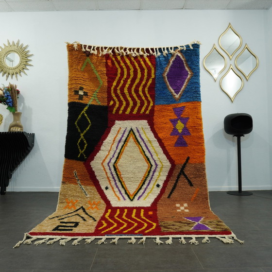 Image 1 of Berber Vloerkleed - 266 Cm X 152 Cm - Gekleurde Wol