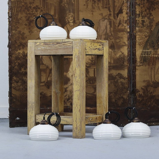 Image 1 of Art Deco Opaline Hanglamp