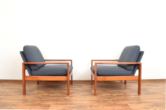 Image 1 of Mid Century Deense Teakhouten Fauteuils, 1970S, Set Van 2