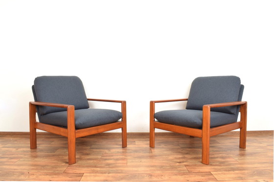 Image 1 of Mid Century Deense Teakhouten Fauteuils, 1970S, Set Van 2