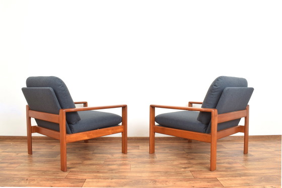 Image 1 of Mid Century Deense Teakhouten Fauteuils, 1970S, Set Van 2