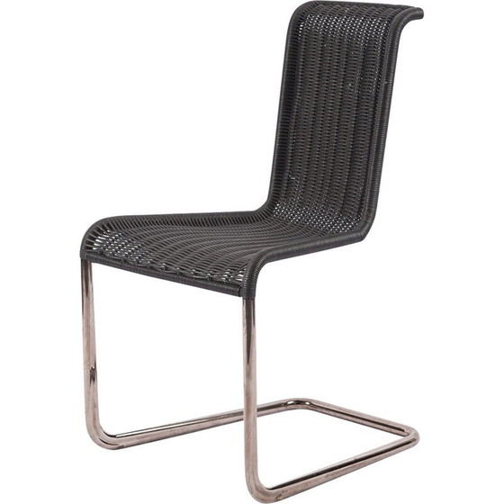 Image 1 of Vintage B20 eetkamerstoelen in metaal en rotan van Wewerka Stefan voor Tecta, Duitsland 1970