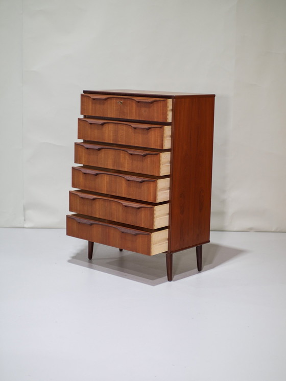 Image 1 of Ladekast Klaus Okholm Deens Teak Vintage