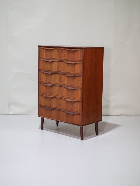 Image 1 of Ladekast Klaus Okholm Deens Teak Vintage