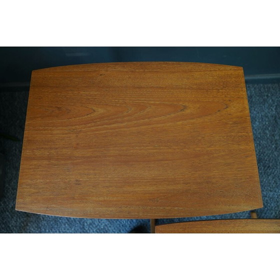 Image 1 of Trestle vintage nesttafels in teak, Denemarken