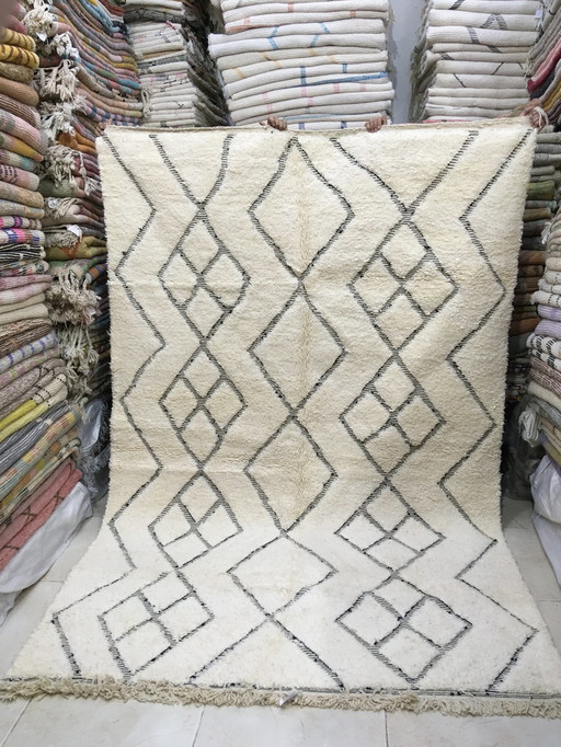 Beni Ouarain Marokkaans Berber Vloerkleed 3m08 x 1m99