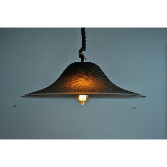 Image 1 of Vintage glazen hanglamp Peill Putzler 1970