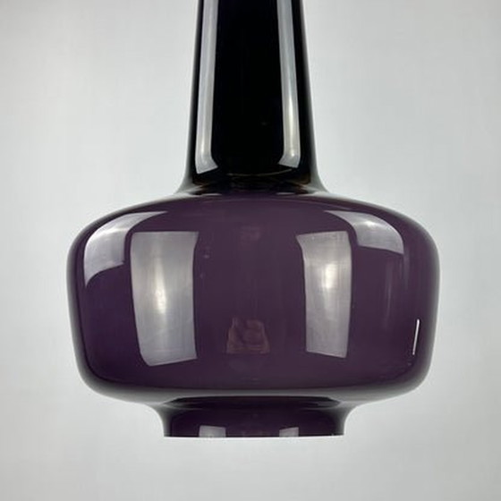 Image 1 of Paarse Opaline Glazen Hanglamp Kreta Voor Holmegaard Door Jacob Bang