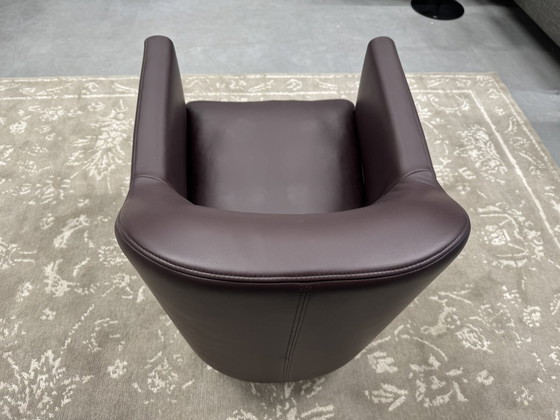 Image 1 of Rolf Benz Onda Fauteuil Leer Aubergine