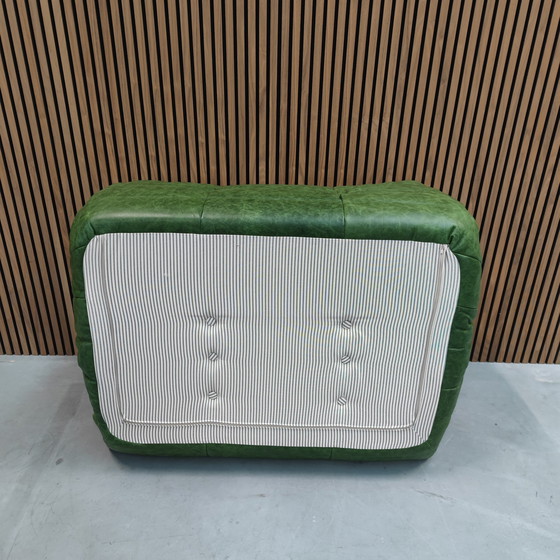 Image 1 of Ligne Roset Togo Groen Leder Tweezits