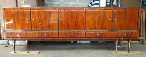 Vintage Rio palissander dressoir, met achtergrondverlichting.