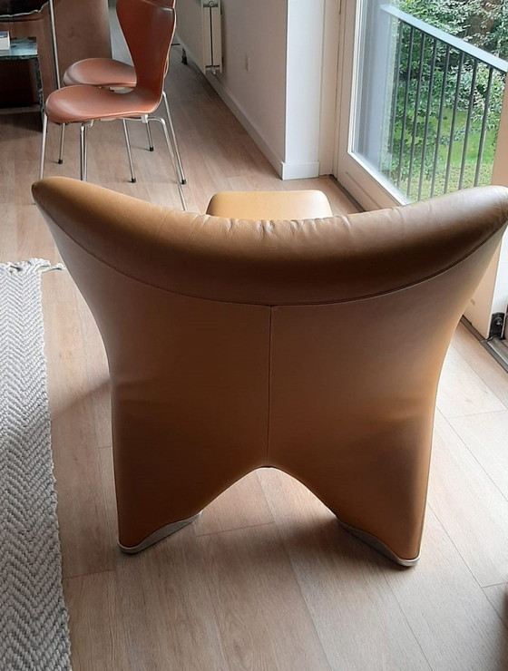 Image 1 of 1X Leolux Echnaton Fauteuil En 1X Hocker