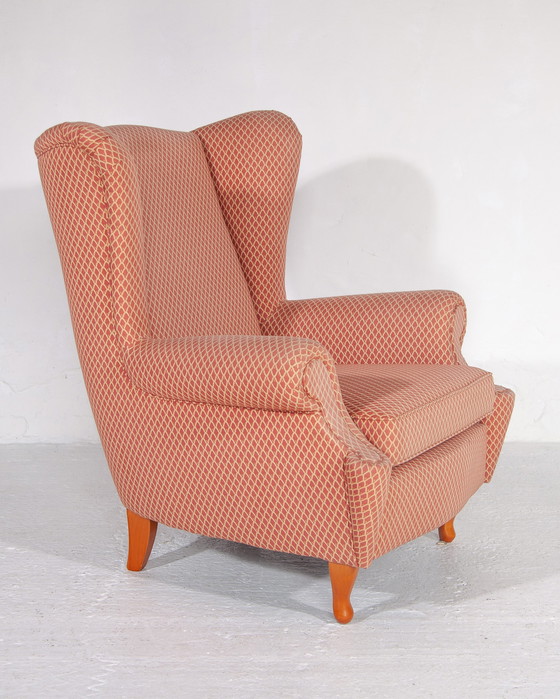 Image 1 of 2x Vintage Lounge Wingback Chairs,Italië