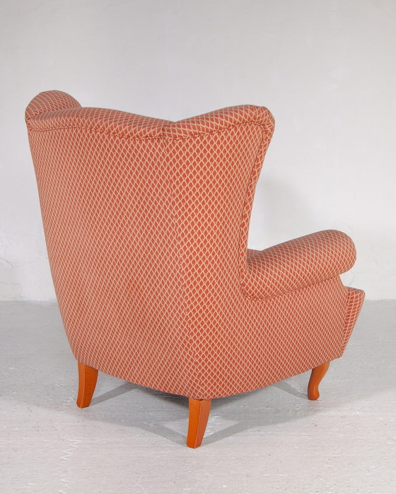 Image 1 of 2x Vintage Lounge Wingback Chairs,Italië