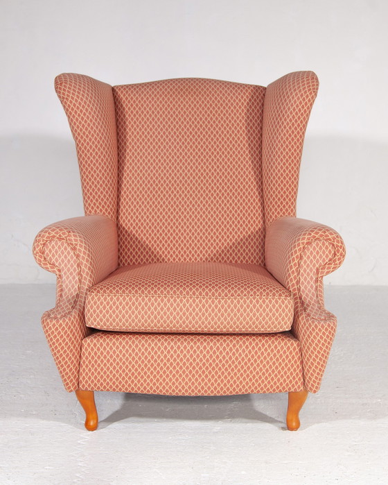 Image 1 of 2x Vintage Lounge Wingback Chairs,Italië