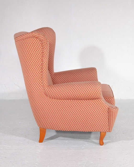 Image 1 of 2x Vintage Lounge Wingback Chairs,Italië