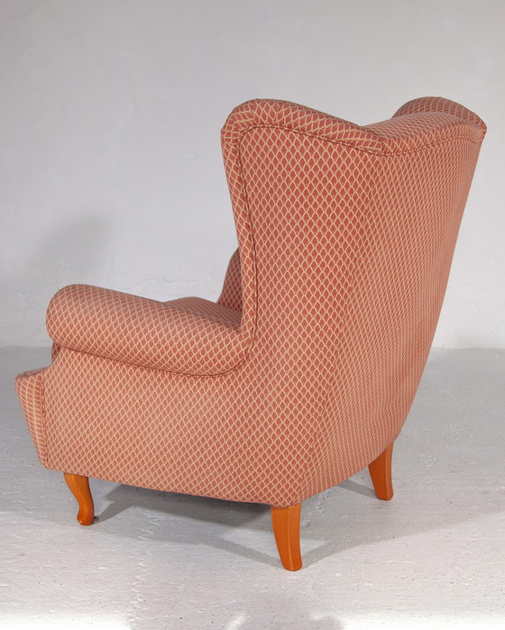 Image 1 of 2x Vintage Lounge Wingback Chairs,Italië