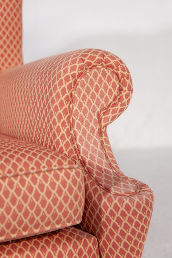 Image 1 of 2x Vintage Lounge Wingback Chairs,Italië