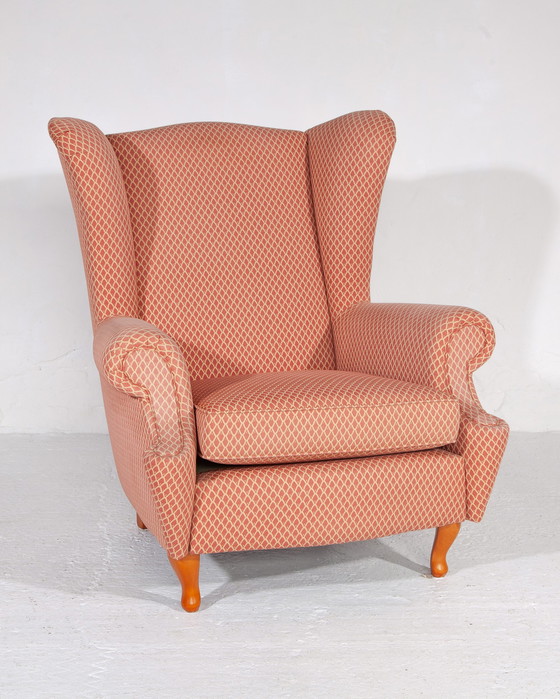 Image 1 of 2x Vintage Lounge Wingback Chairs,Italië