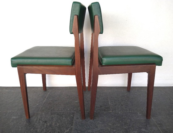 Image 1 of 2X Teakhouten Stoelen Scandinavisch ( Set )