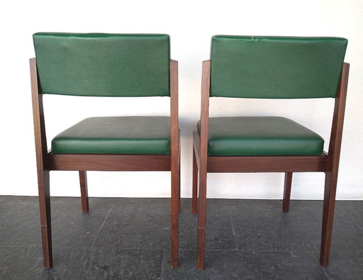 2X Teakhouten Stoelen Scandinavisch ( Set )