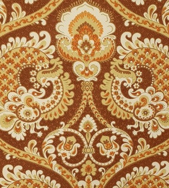 Image 1 of 13071 Vintage Jaren 70 Behangpapier Barok Medaillon 