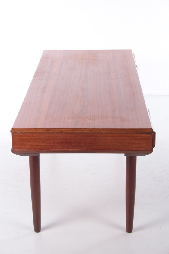 Image 1 of Deense modernistische teak salontafel gemaakt door Dyrlund, jaren 60