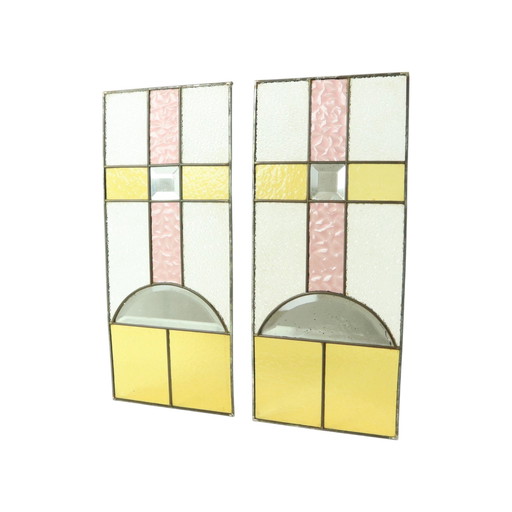 Glasraam Glas In Lood Art Deco Stijl