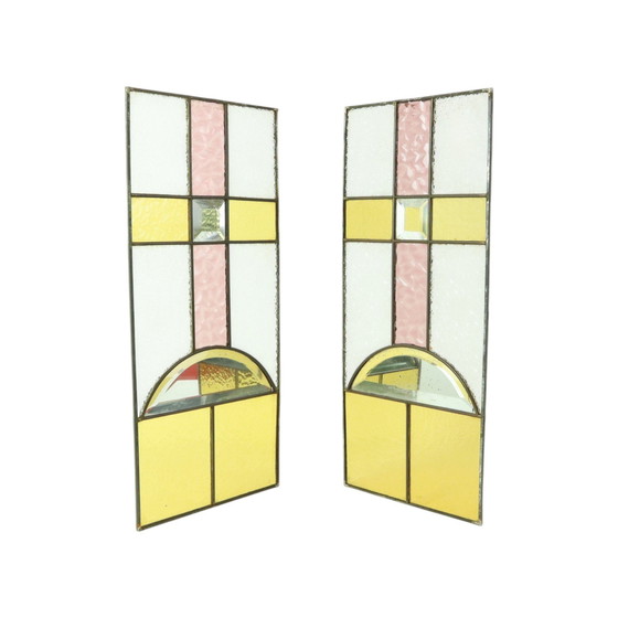 Image 1 of Glasraam Glas In Lood Art Deco Stijl