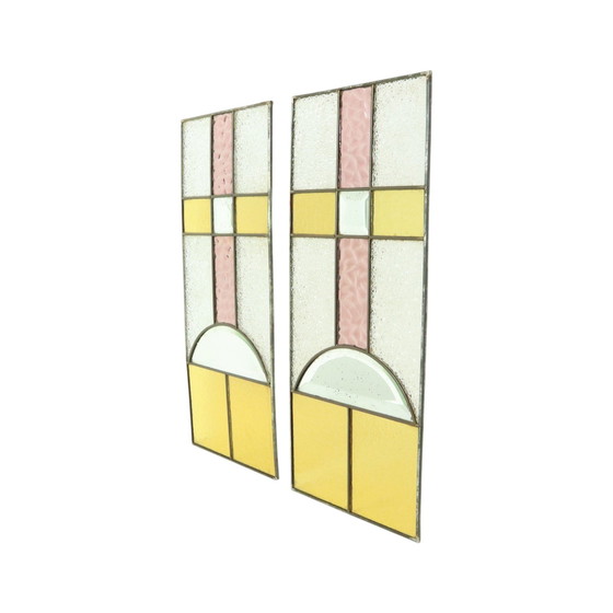 Image 1 of Glasraam Glas In Lood Art Deco Stijl