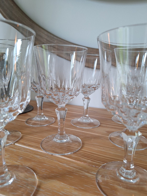 Image 1 of Vintage Cristal D'Arques wijnglazen