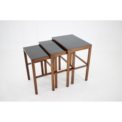 Set van 3 vintage H-50 nesttafels van Jindrich Halabala, Bauhaus, 1930