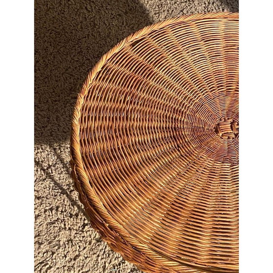 Image 1 of Vintage rieten woonkamer set door Raoul Guys, 1950